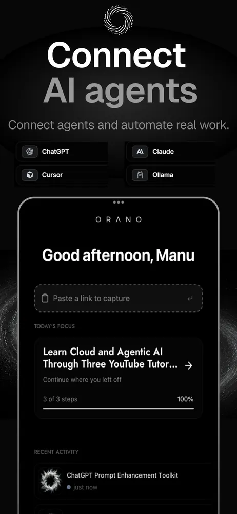 ORANO connect AI agents product visual
